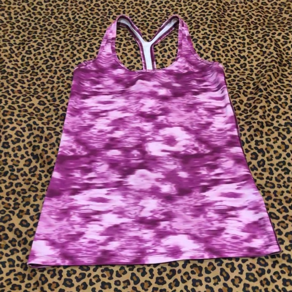 North Face Tie-Dye Racer Back Pink & Purple Size *